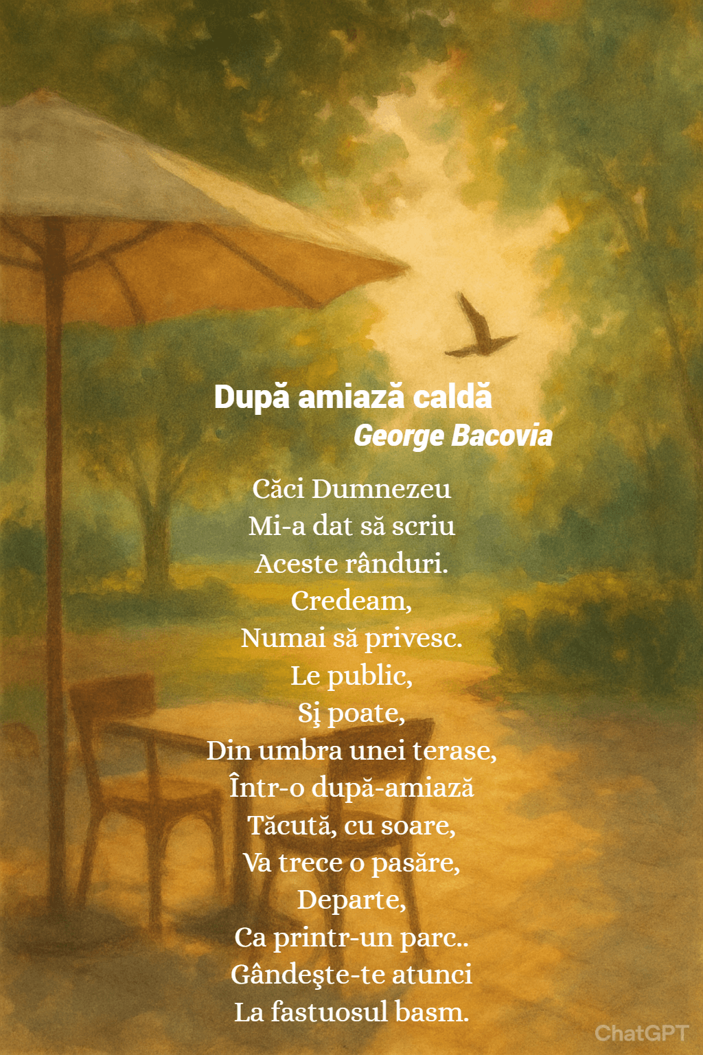Bacovia cu versuri