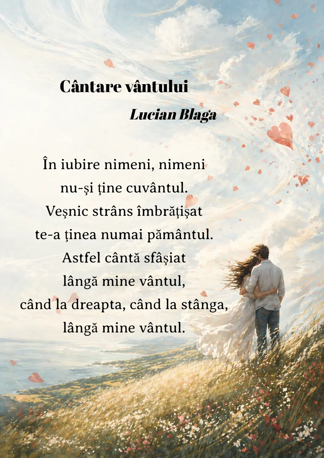 Lucian Blaga cântare vântului