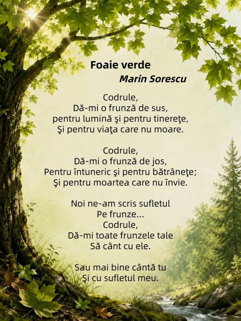 Marin Sorescu – Foaie Verde