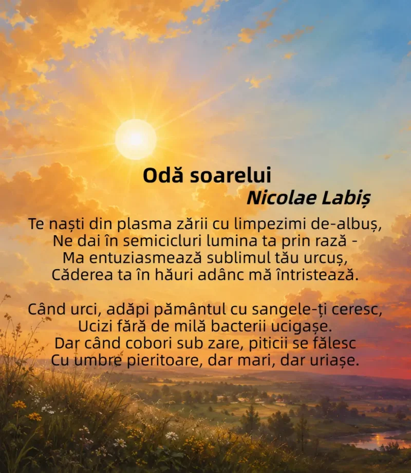 Nicolae Labiș Odă Soarelui